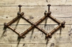 French Simulated Bamboo Hat and Coat Wall Rack  A Very attractive Coat Rack