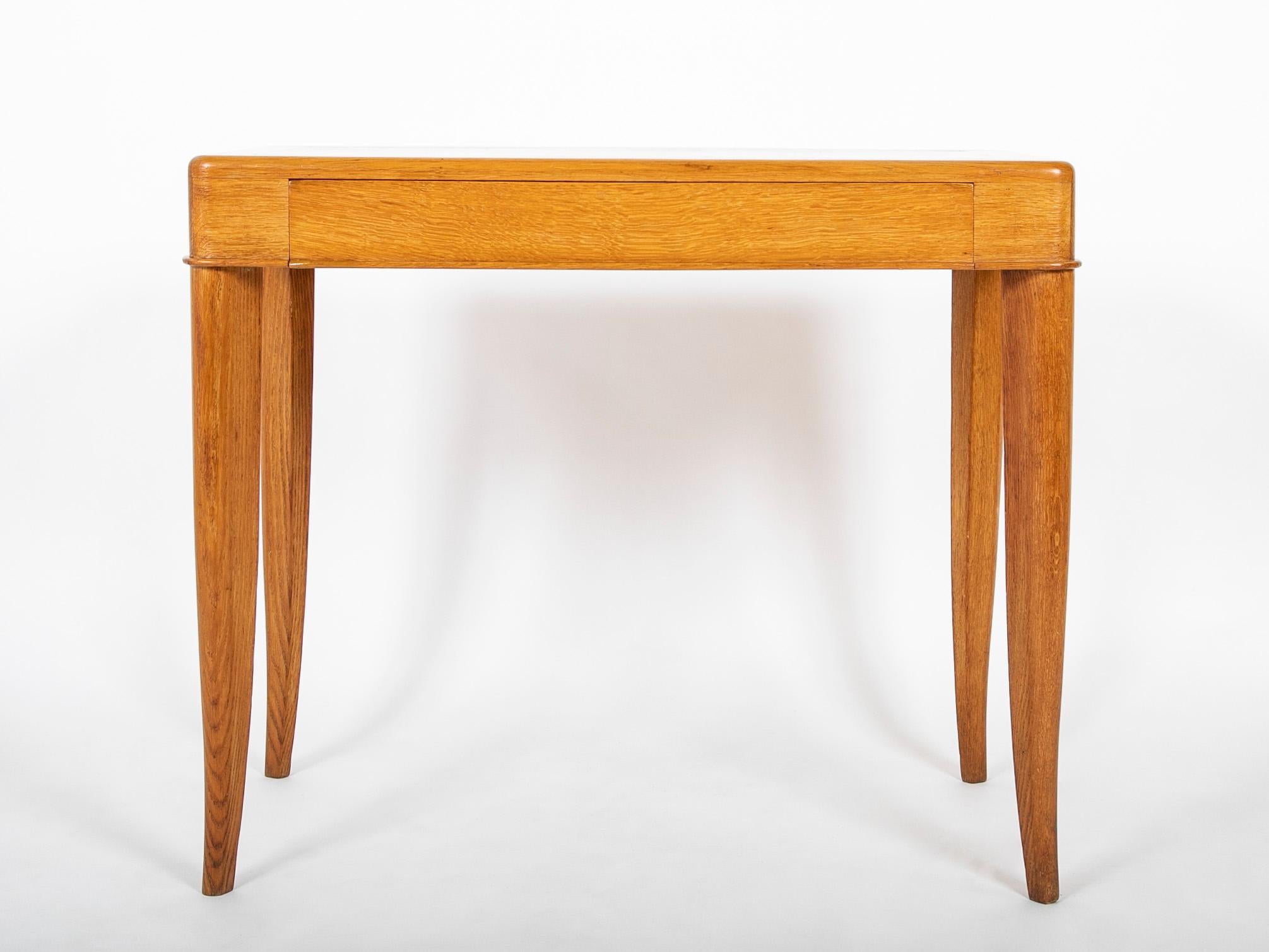 Mid-Century Modern French Single Drawer Desk by Dominique ( Andre Domin & Marcel Genevriere )