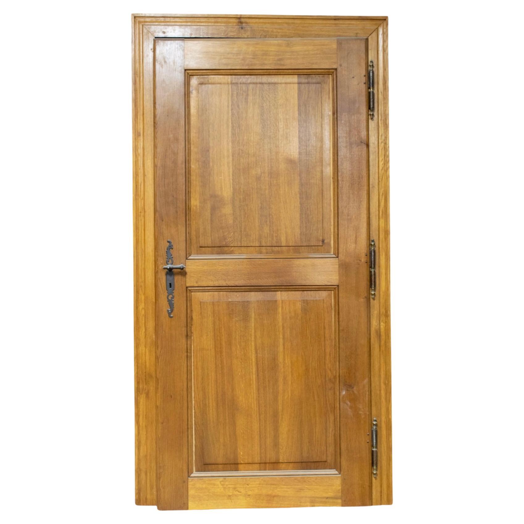 French Single Oakwood Framed Door