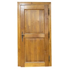 Antique French Single Oakwood Framed Door