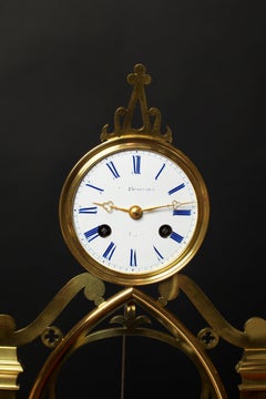 French Skeleton Mantel Clock