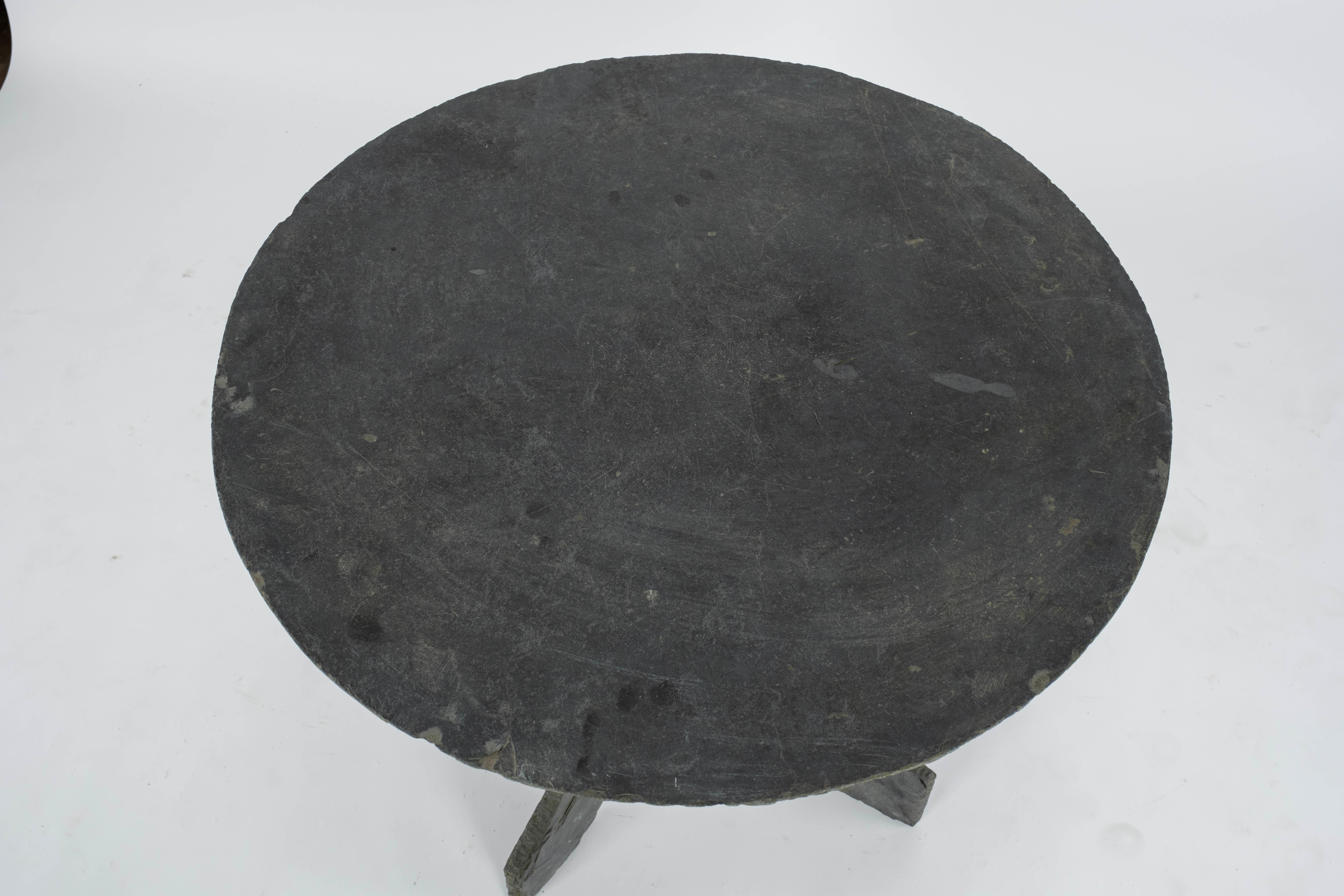 French Slate Round Table For Sale 3
