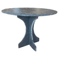 French Slate Round Table