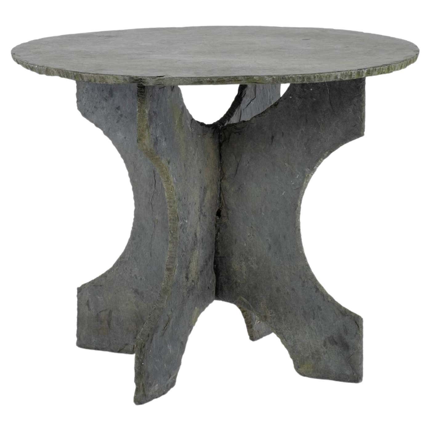 Rustic Slate Table French Slate Round Table For Sale at 1stDibs | round slate table