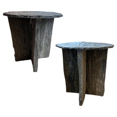 Antique French Slate Side Tables (priced individually - 2 available)