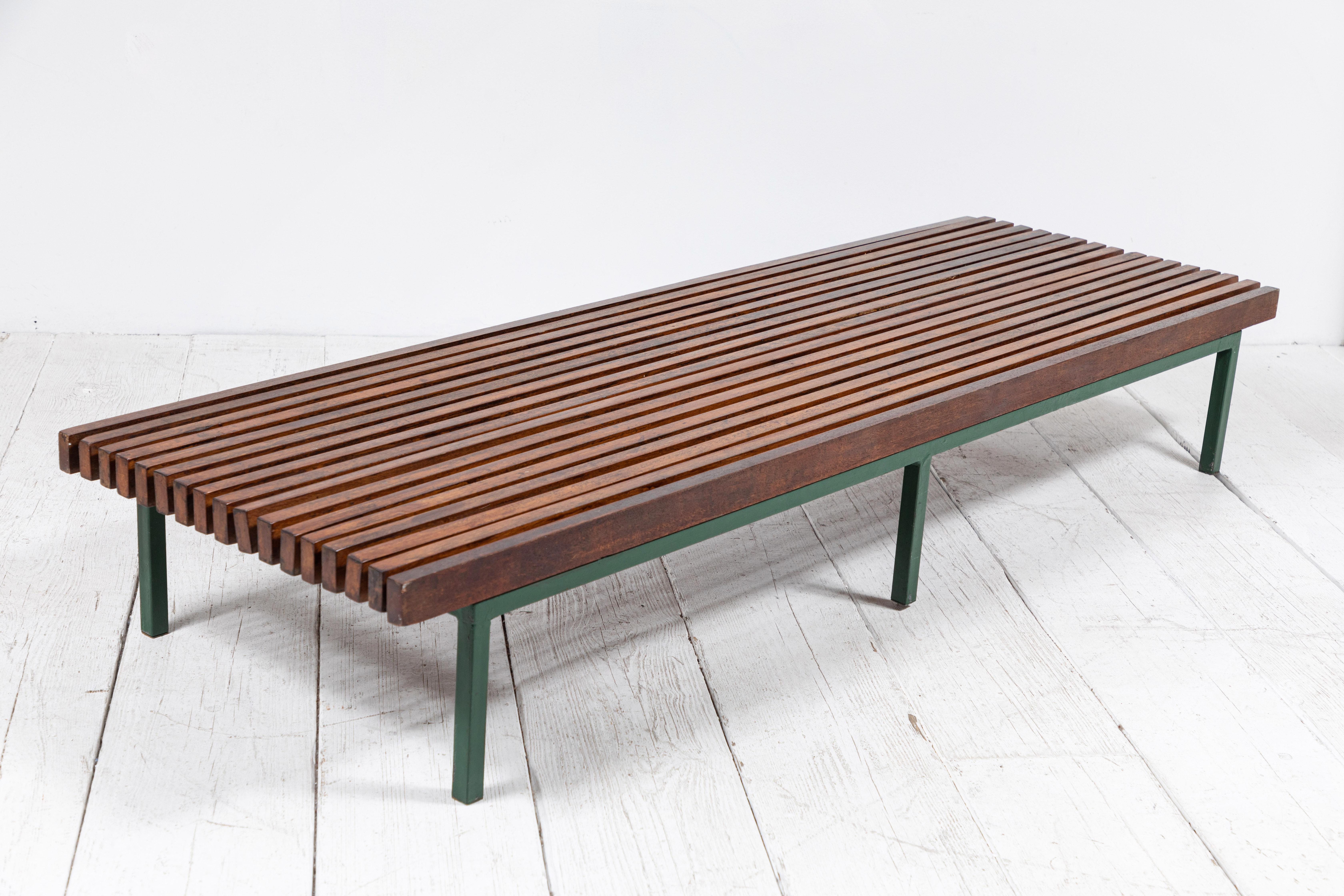 French Slatted Low Coffee Table 4