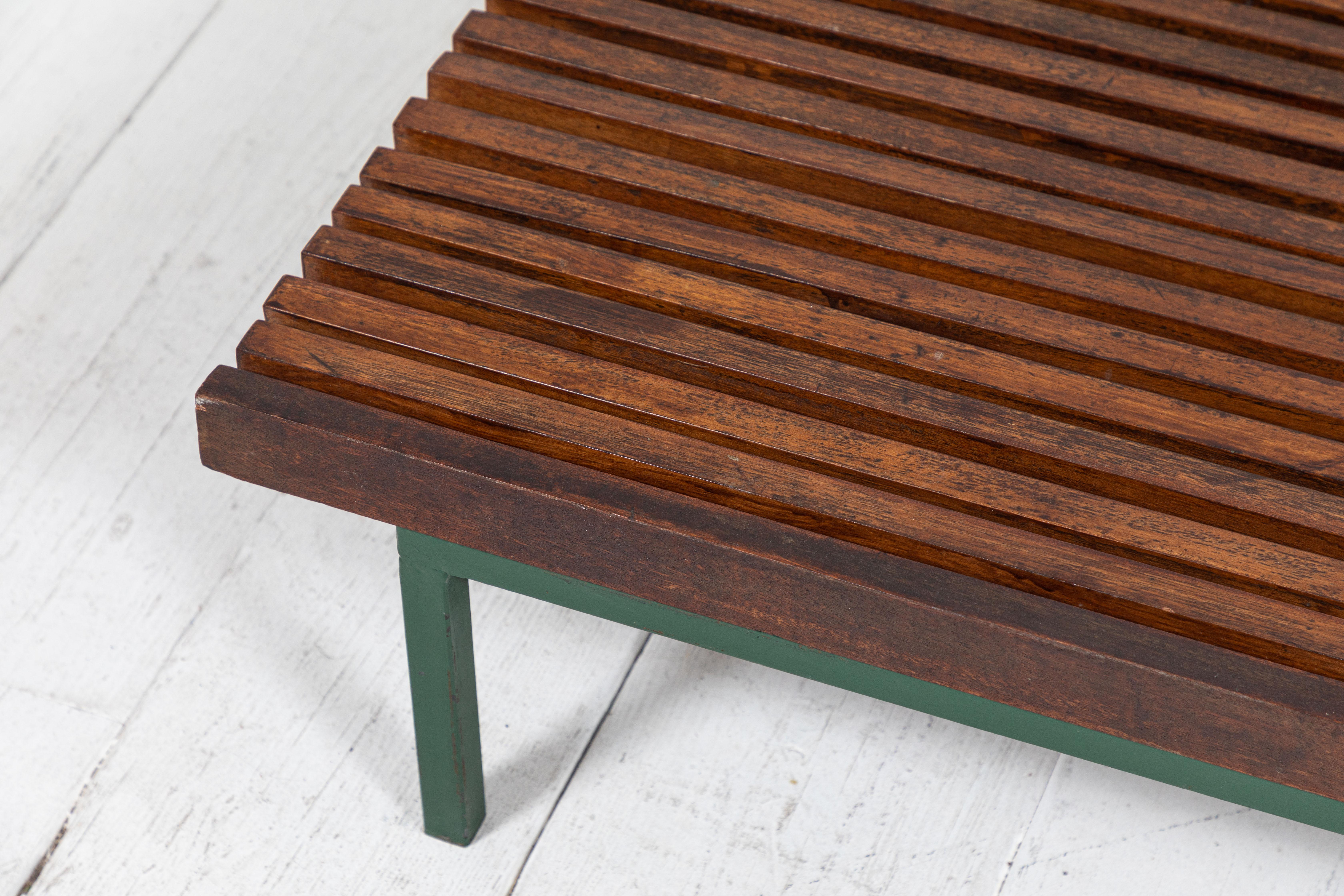 Metal French Slatted Low Coffee Table