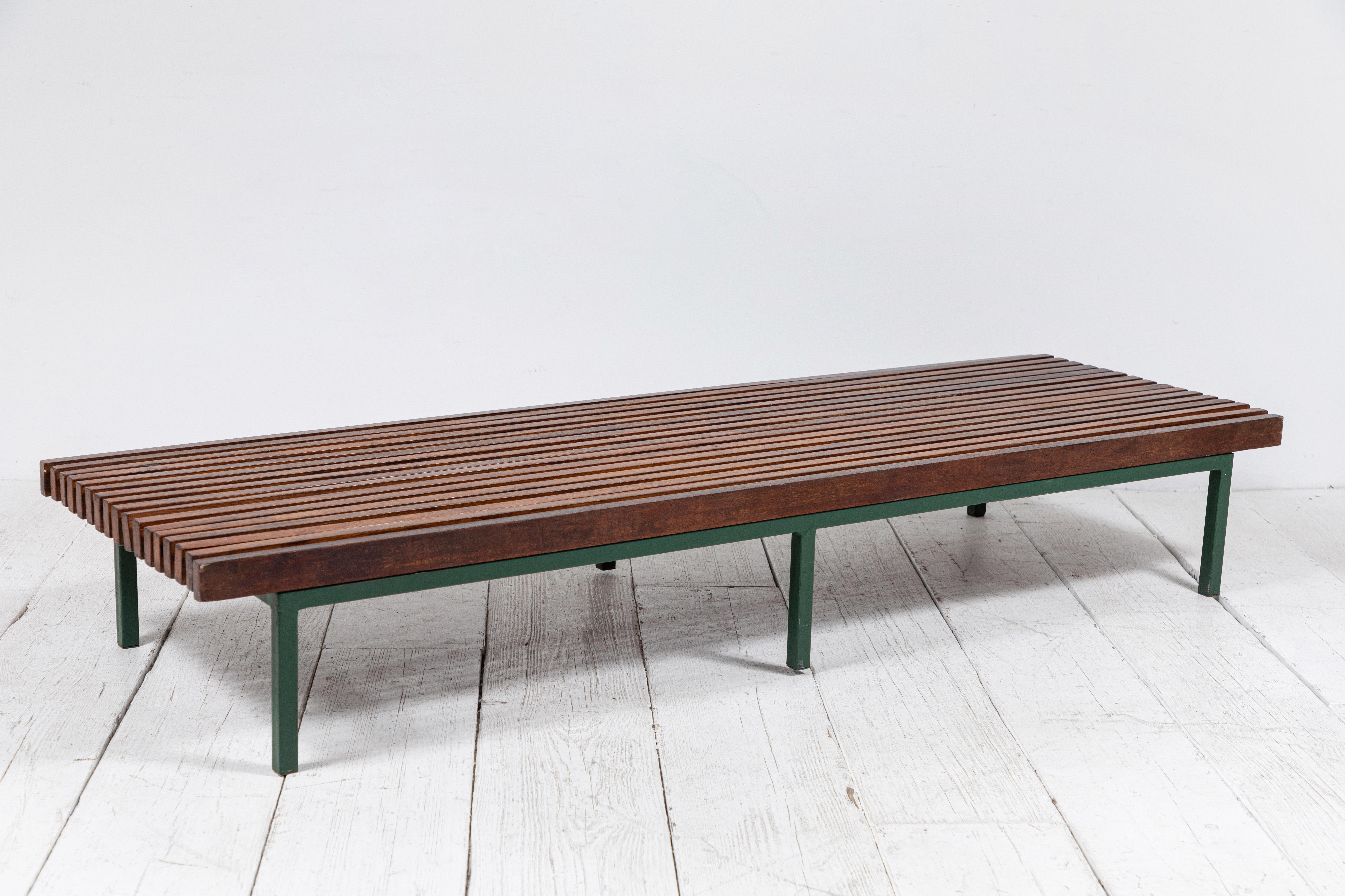 French Slatted Low Coffee Table 1