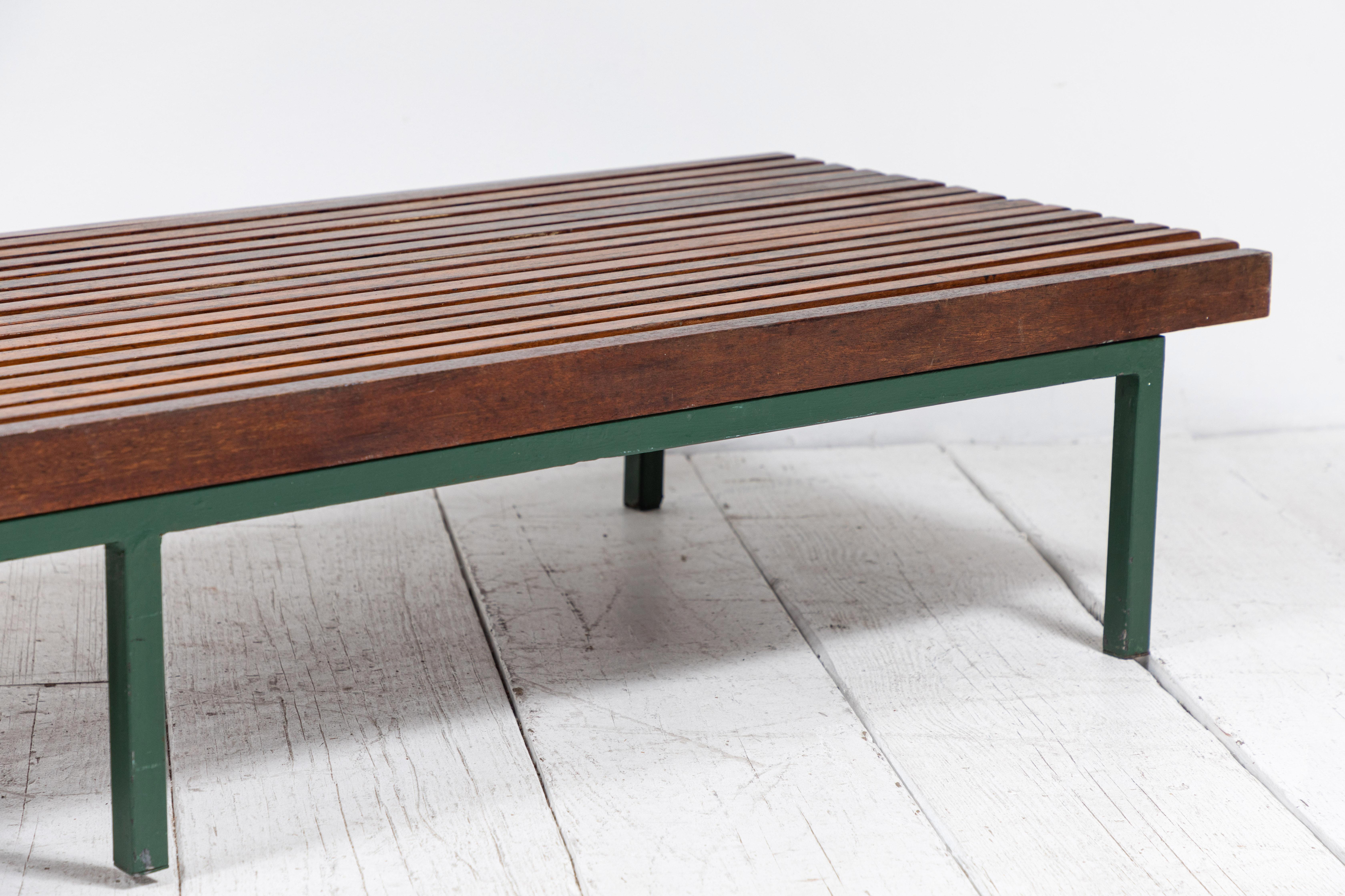 French Slatted Low Coffee Table 3