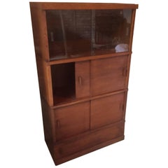 French Sliding Glass Doors Library or Bookcases, 1950s