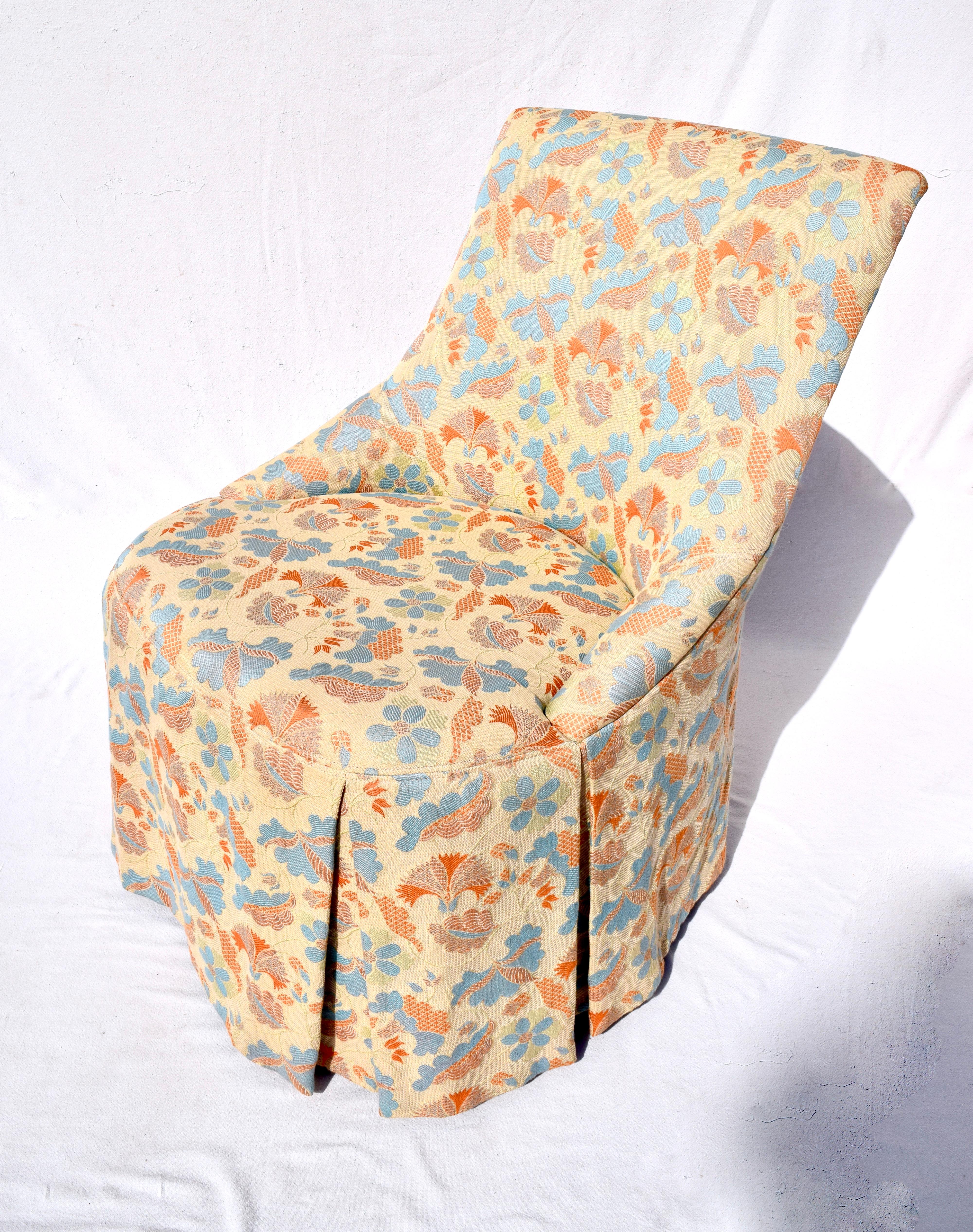 Contemporary French Slipper Chair by Grange France