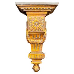 French Small Architectural Gilded Wall Fragment Shelf
