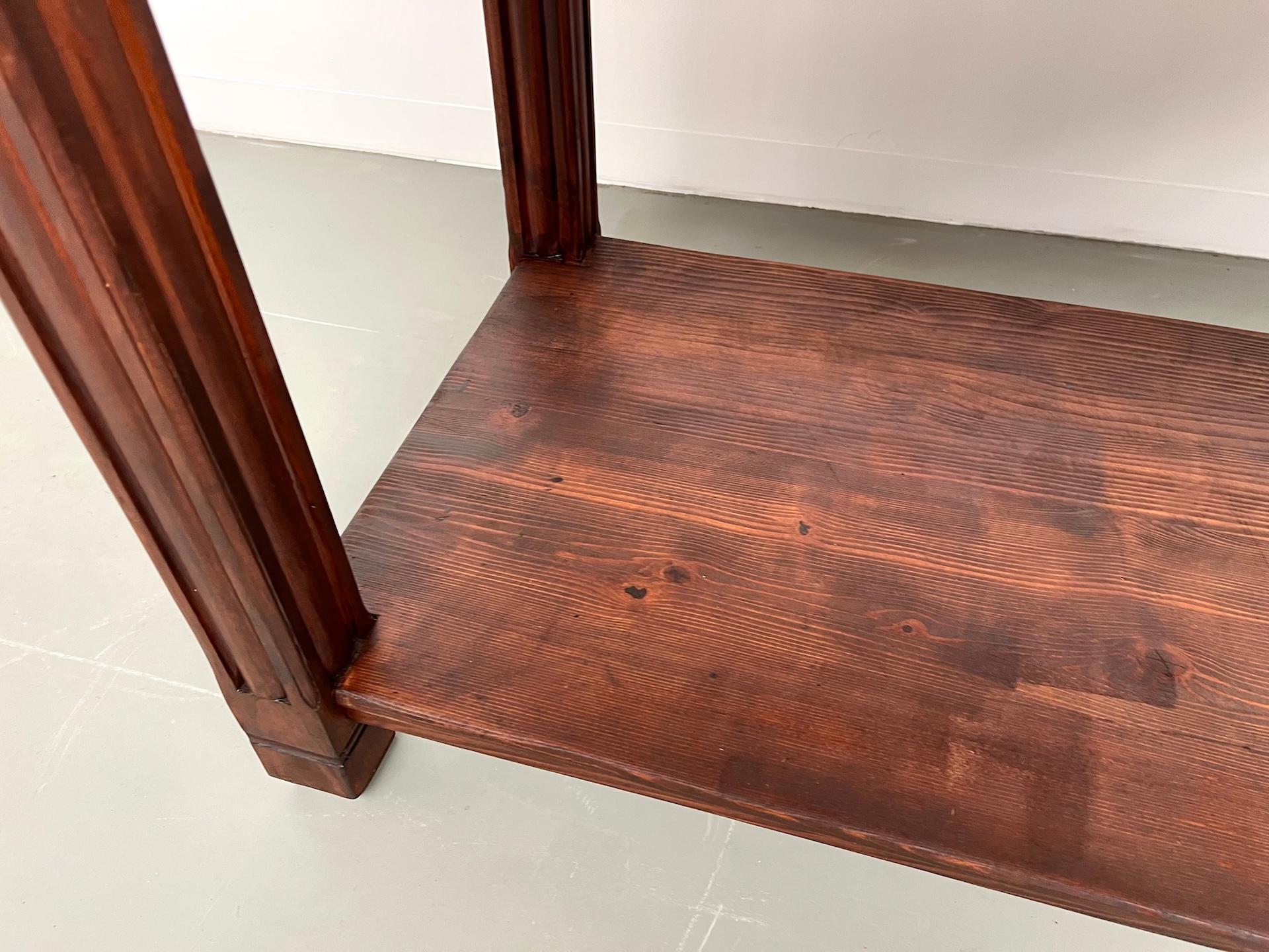French Small pine drapery table from the 1950s For Sale 6