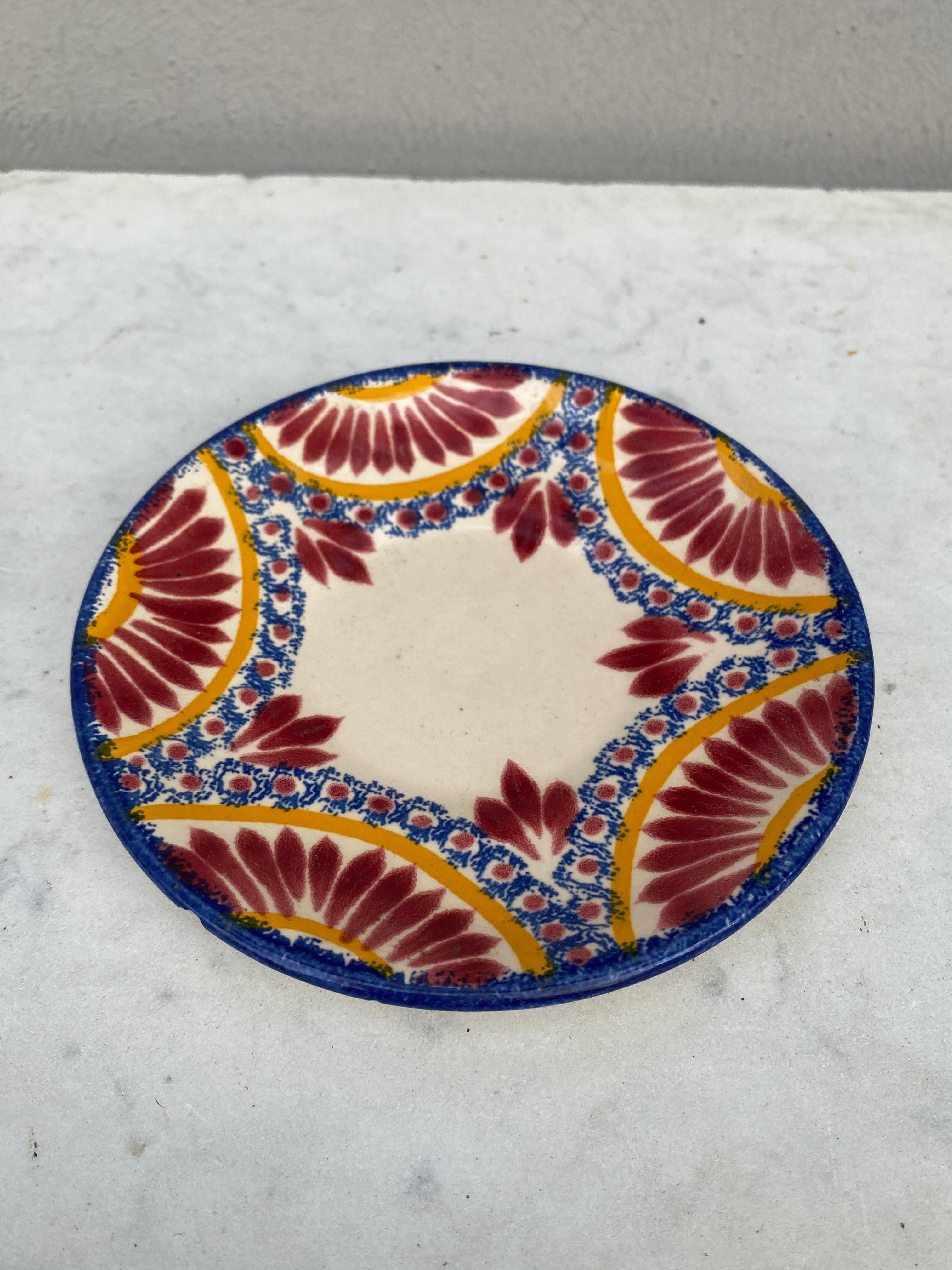 Mid-20th Century French Small Quimper Plate, Circa 1930 For Sale