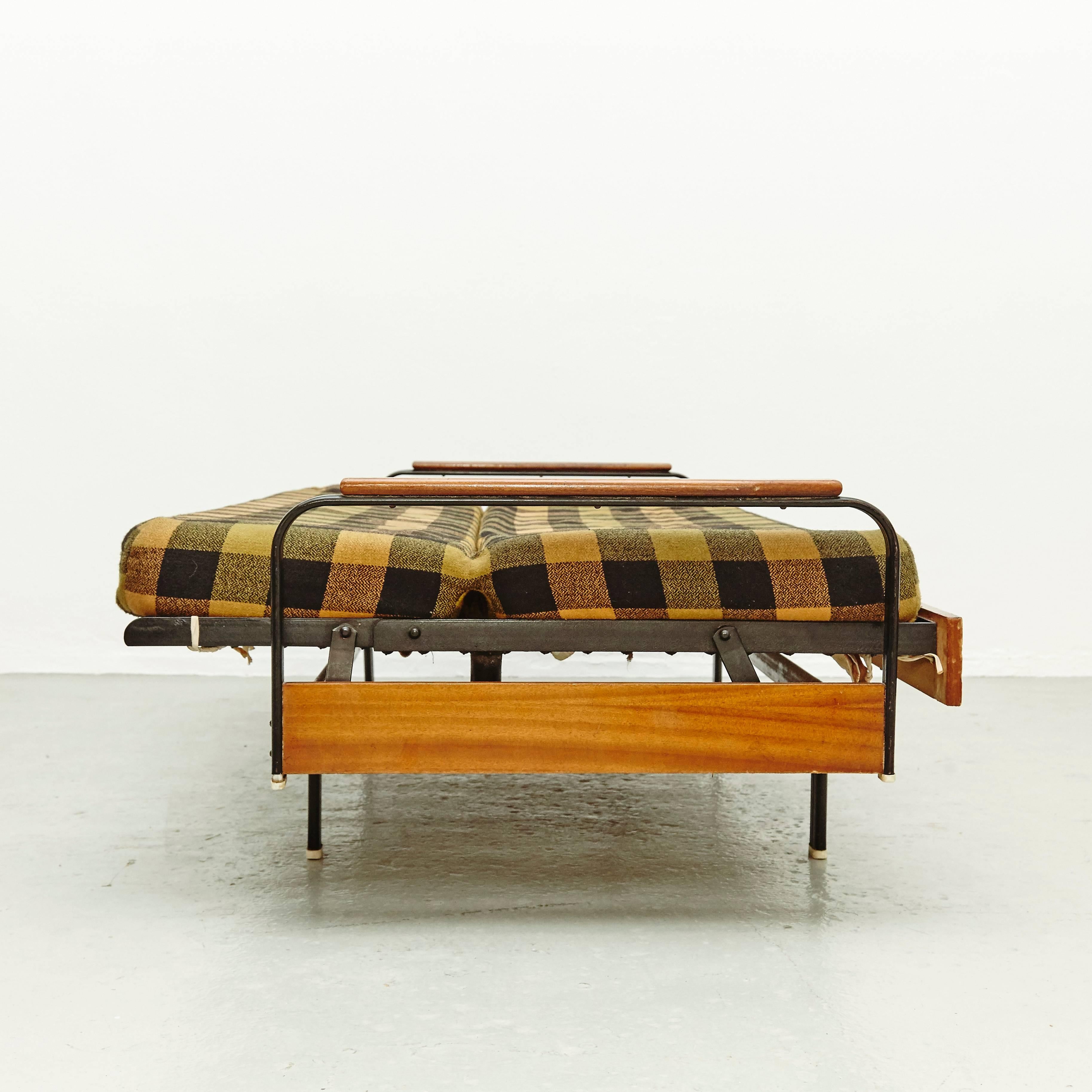 French Sofa after Jean Prouve, circa 1950 In Good Condition In Barcelona, Barcelona