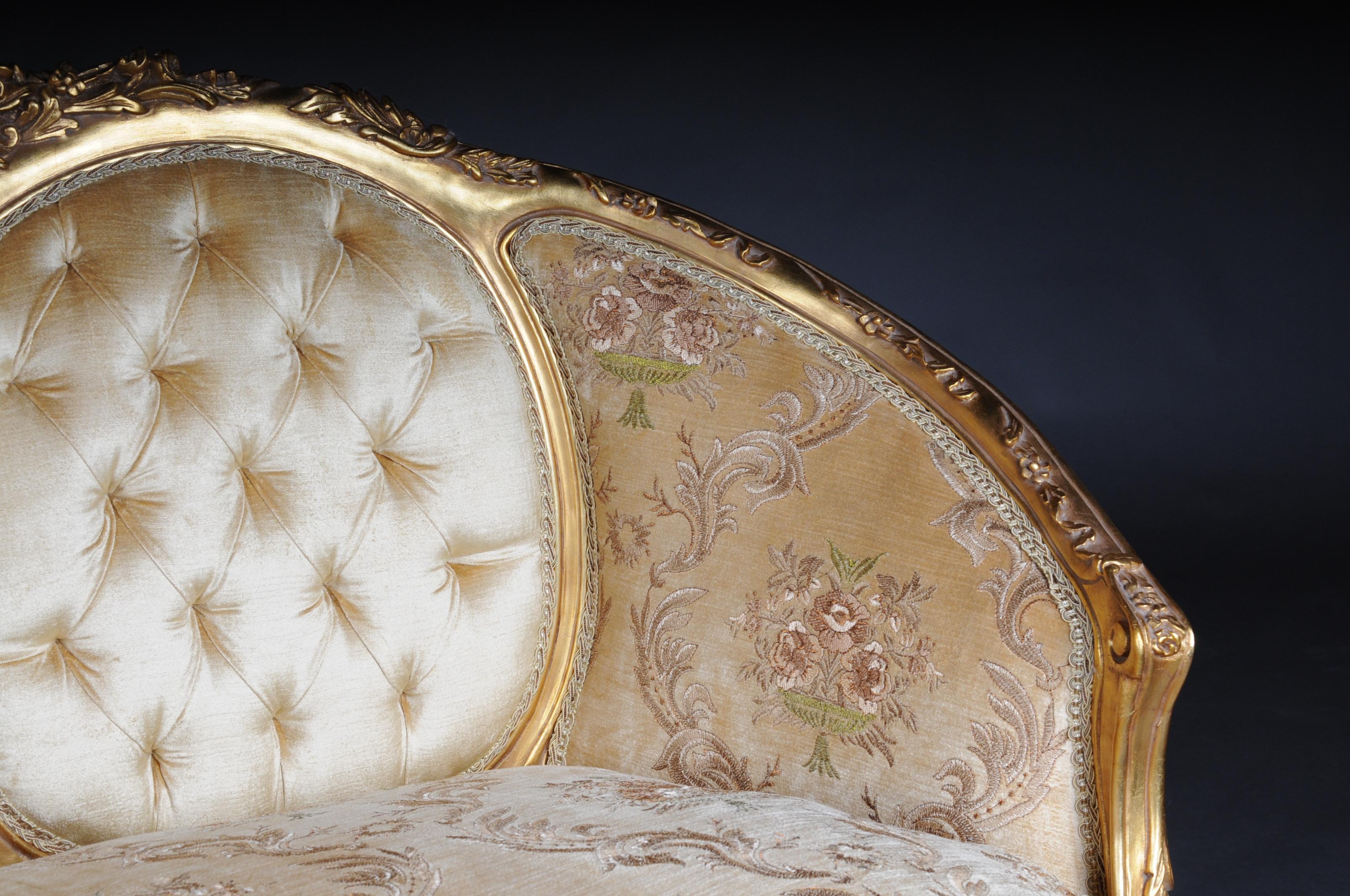 French Sofa, Canapé, Couch in Rococo or Louis XV Style 1