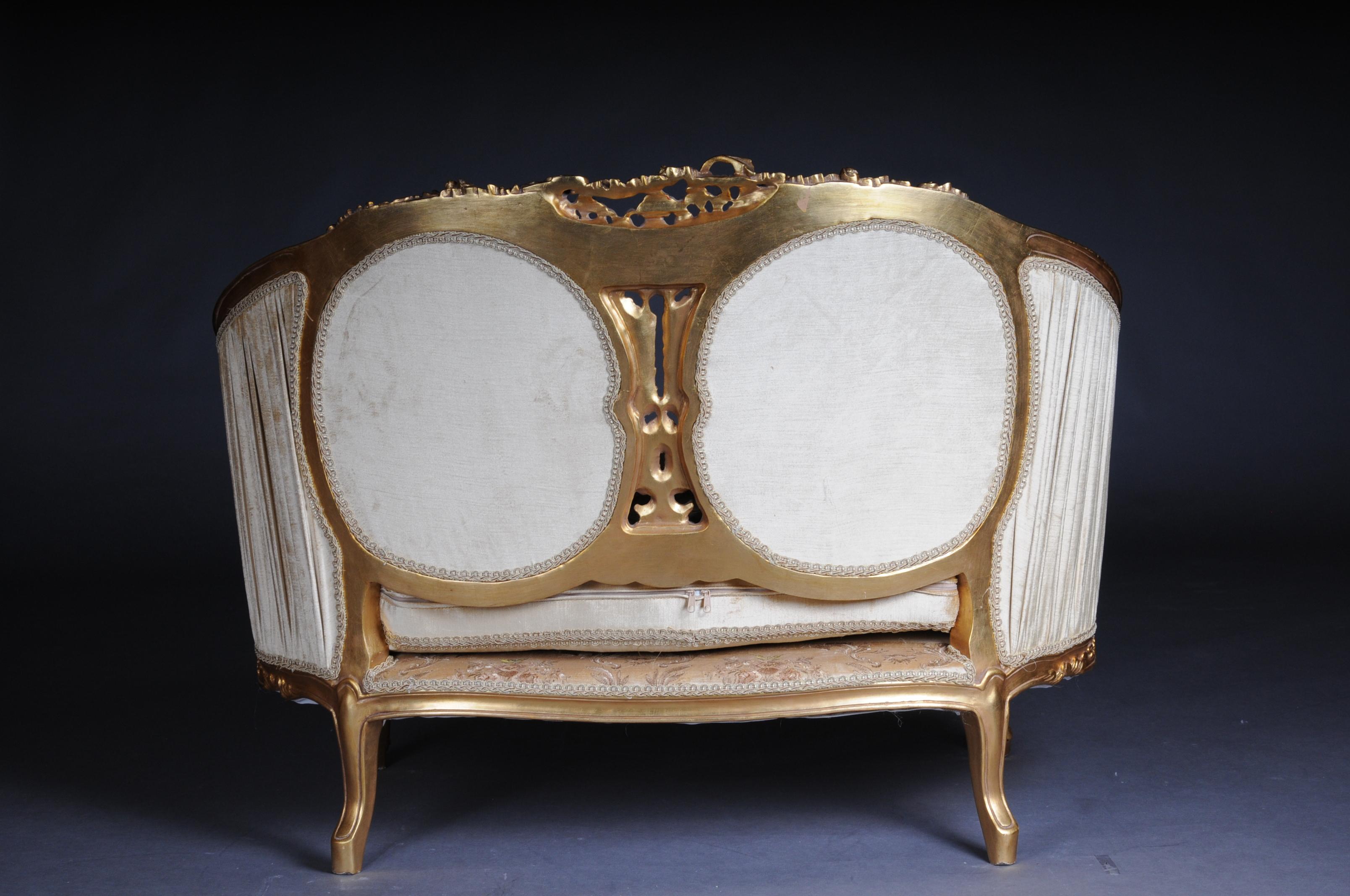 French Sofa, Canapé, Couch in Rococo or Louis XV Style 4