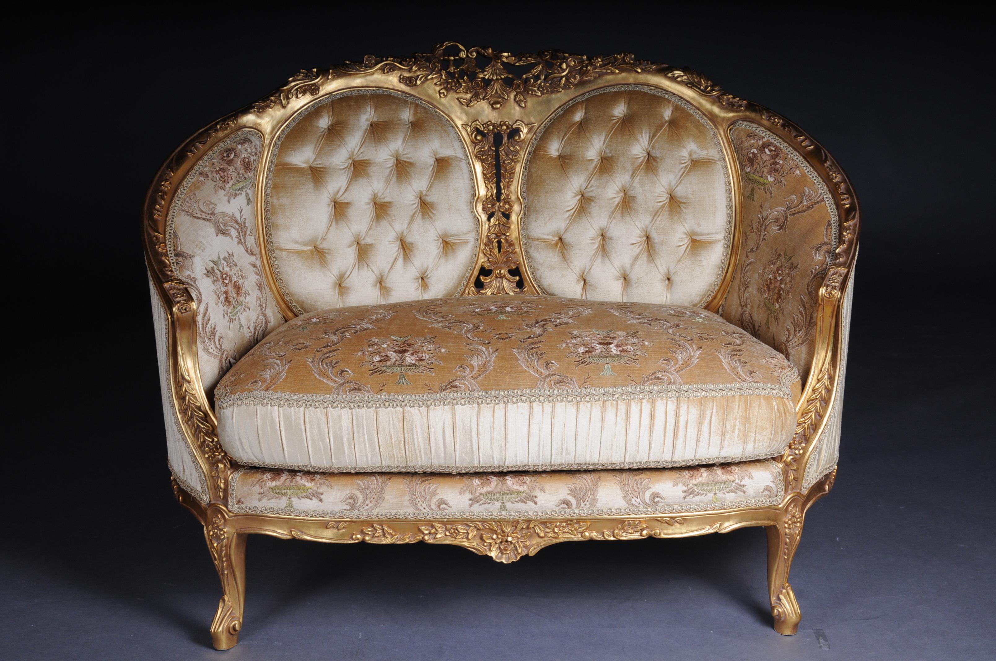 French Sofa, Canapé, Couch in Rococo or Louis XV Style In Good Condition In Berlin, DE