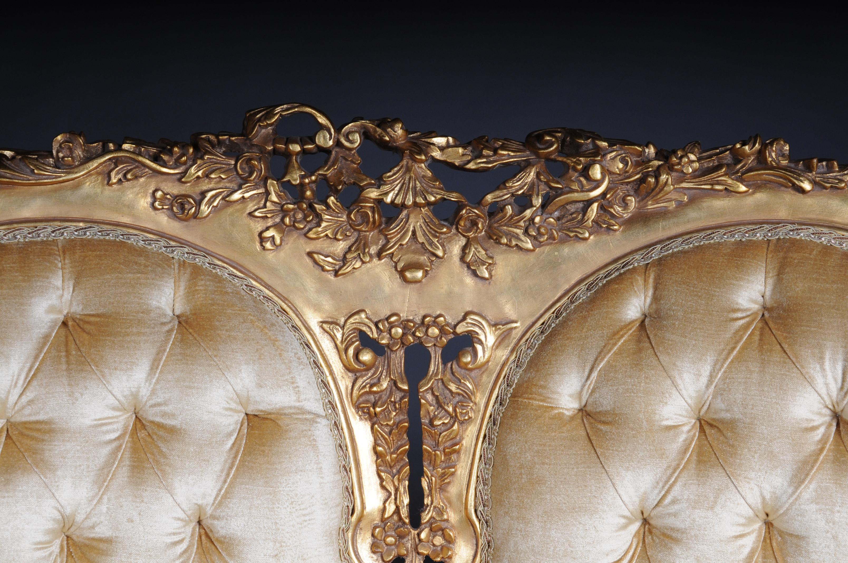 French Sofa, Canapé, Couch in Rococo or Louis XV Style 1