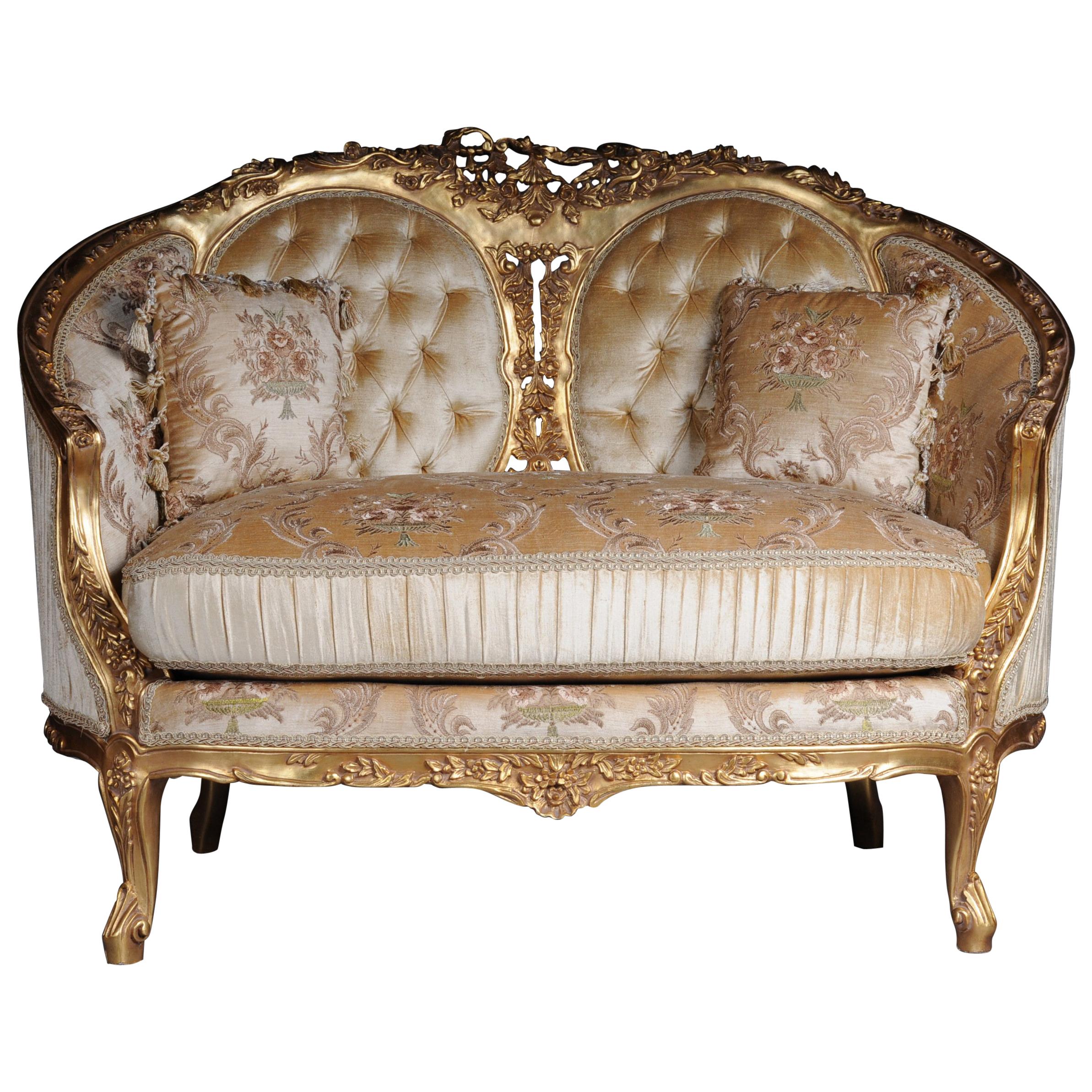 French Sofa Canape Couch In Rococo Or Louis Xv Style