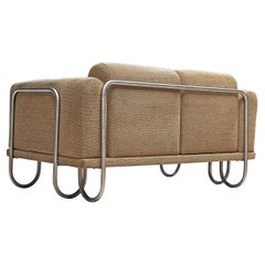 Byron Botker for Landes Sofa with Tubular Frame and Beige Upholstery