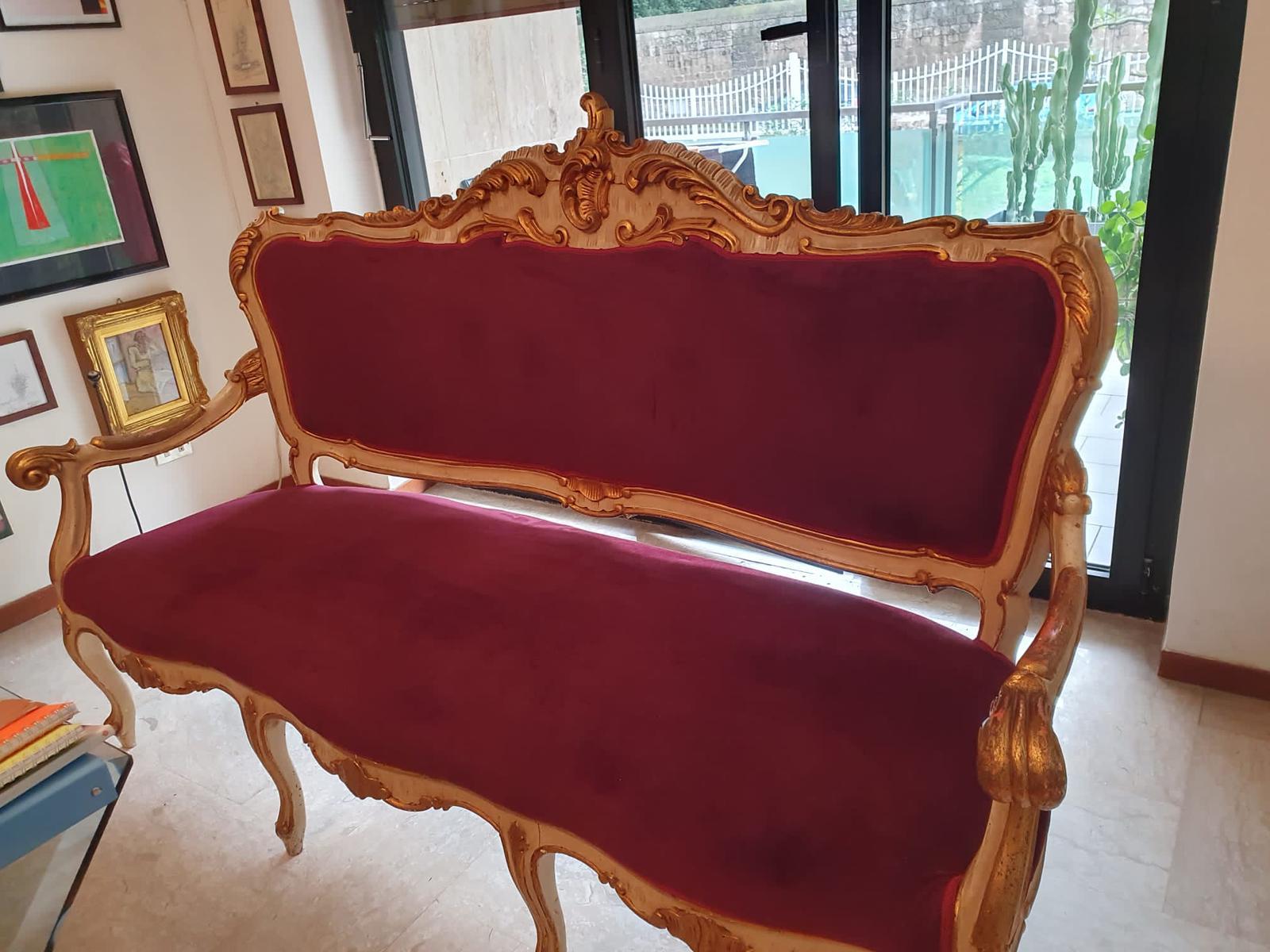 French Sofa Louis XVI Style end 19th Century TOTAL RESTORED For Sale 14