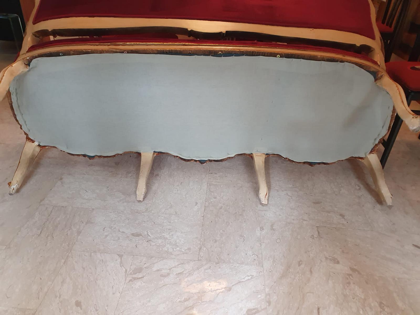 Französisches Sofa im Louis-XVI.-Stil, Ende des 19. Jahrhunderts, TOTAL RESTORED (Holz) im Angebot