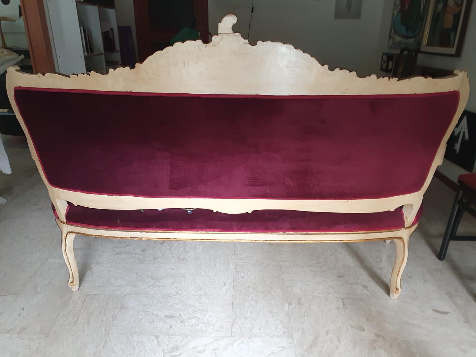 French Sofa Louis XVI Style end 19th Century TOTAL RESTORED For Sale 5