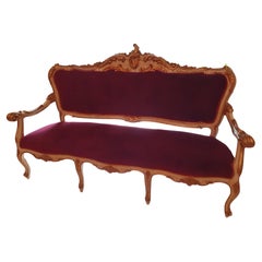 French Sofa Louis XVI Style end 19th Century TOTAL RESTORED