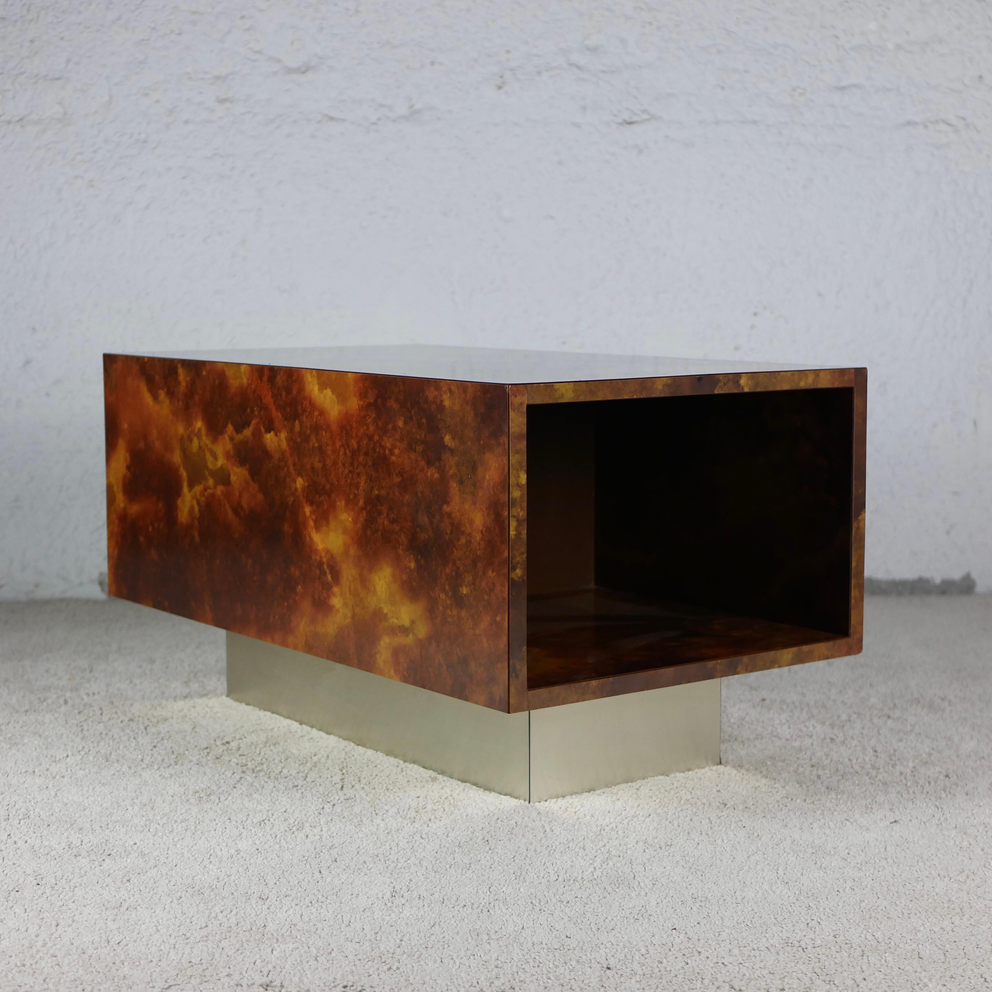 French Solar Flare Coffee Table by Guy Lefèvre for Ligne Roses, 1970s In Good Condition In Lyon, FR
