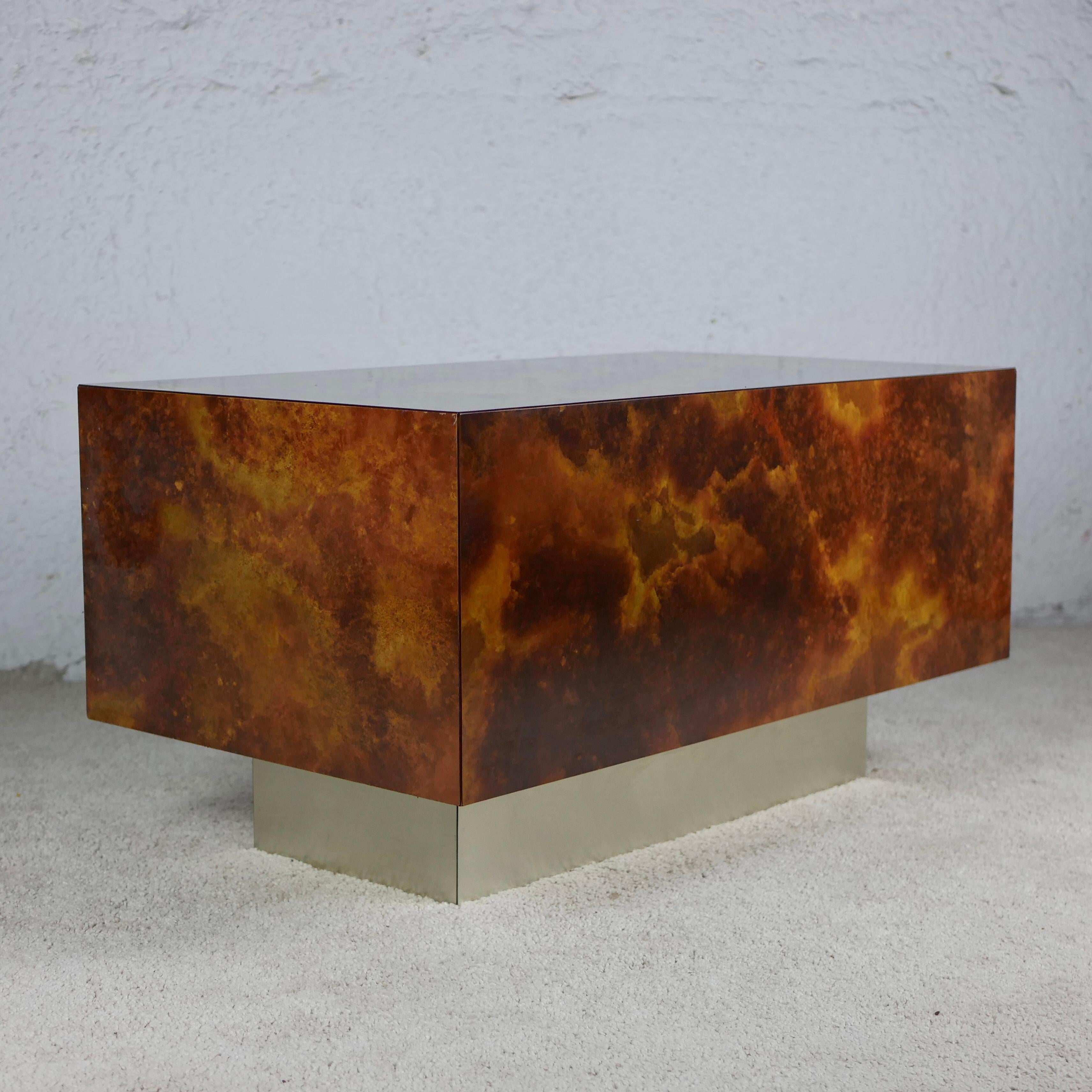 Late 20th Century French Solar Flare Coffee Table by Guy Lefèvre for Ligne Roses, 1970s