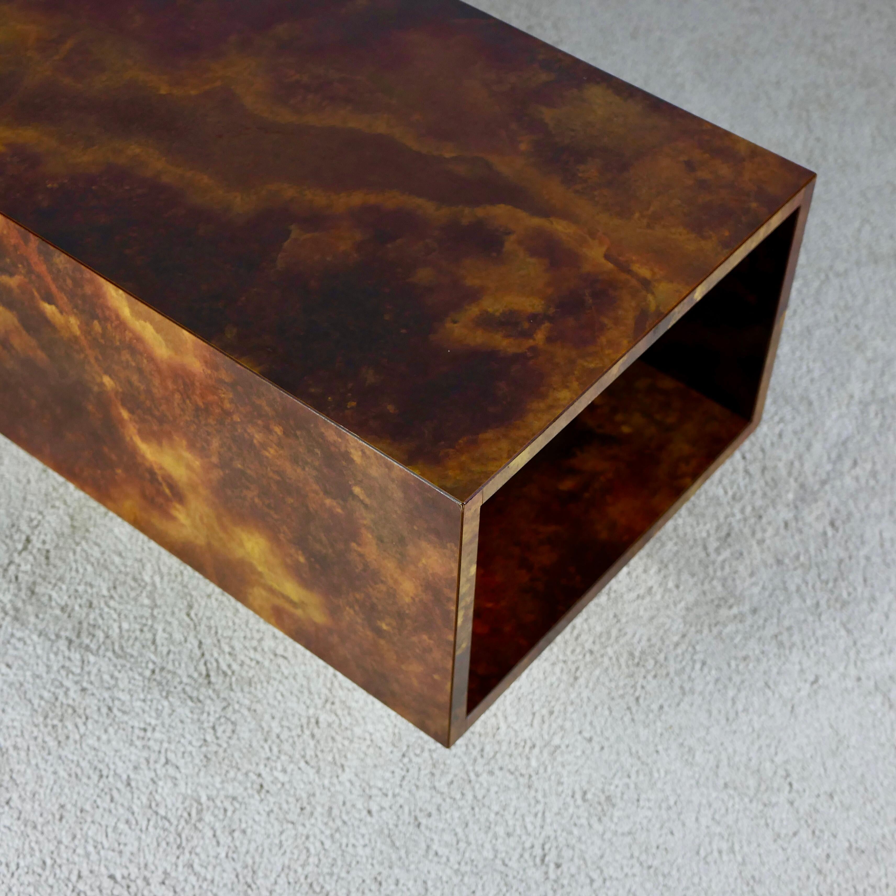 French Solar Flare Coffee Table by Guy Lefèvre for Ligne Roses, 1970s 3