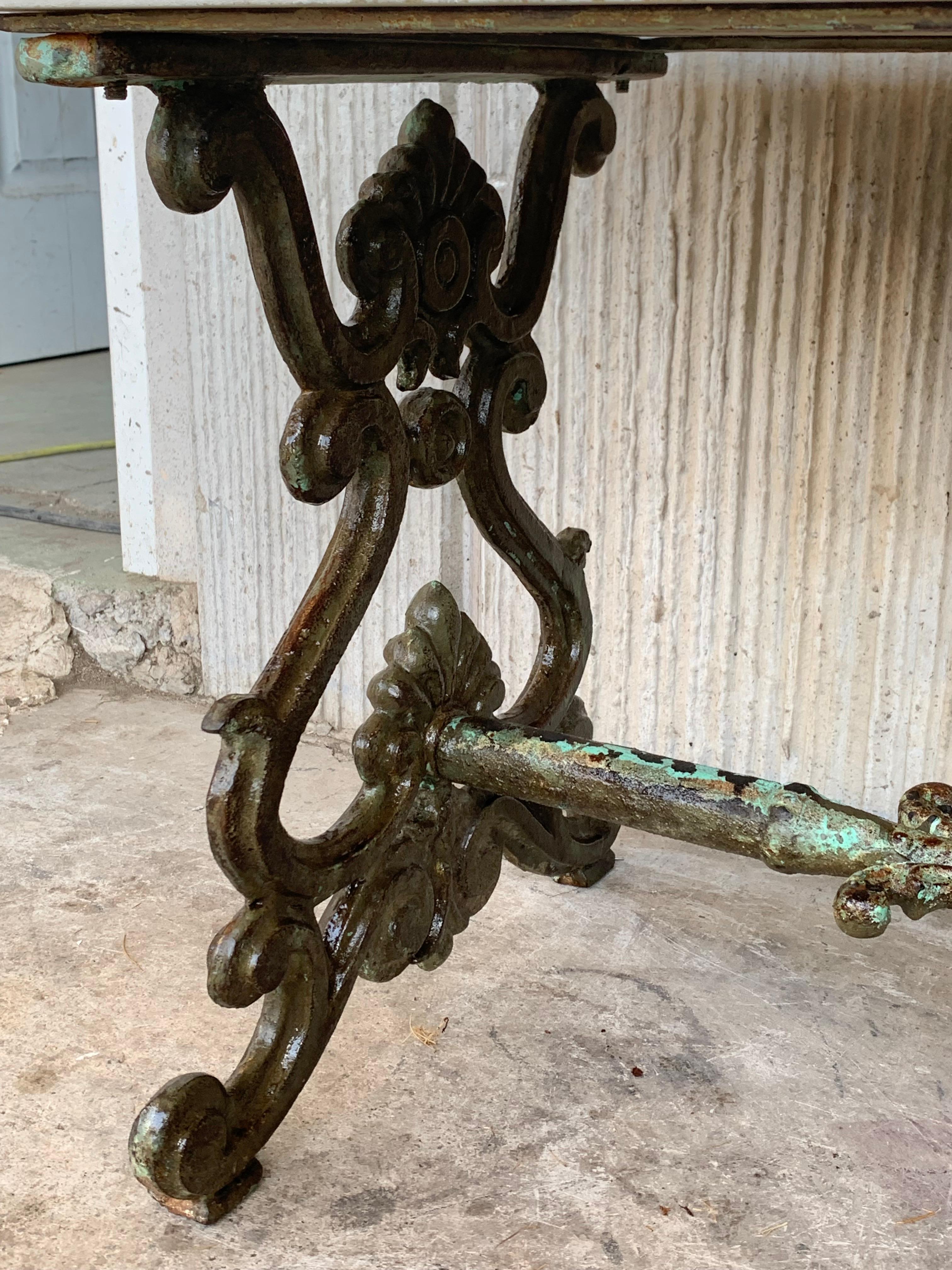 French Solid Cast Iron French Scrolling 