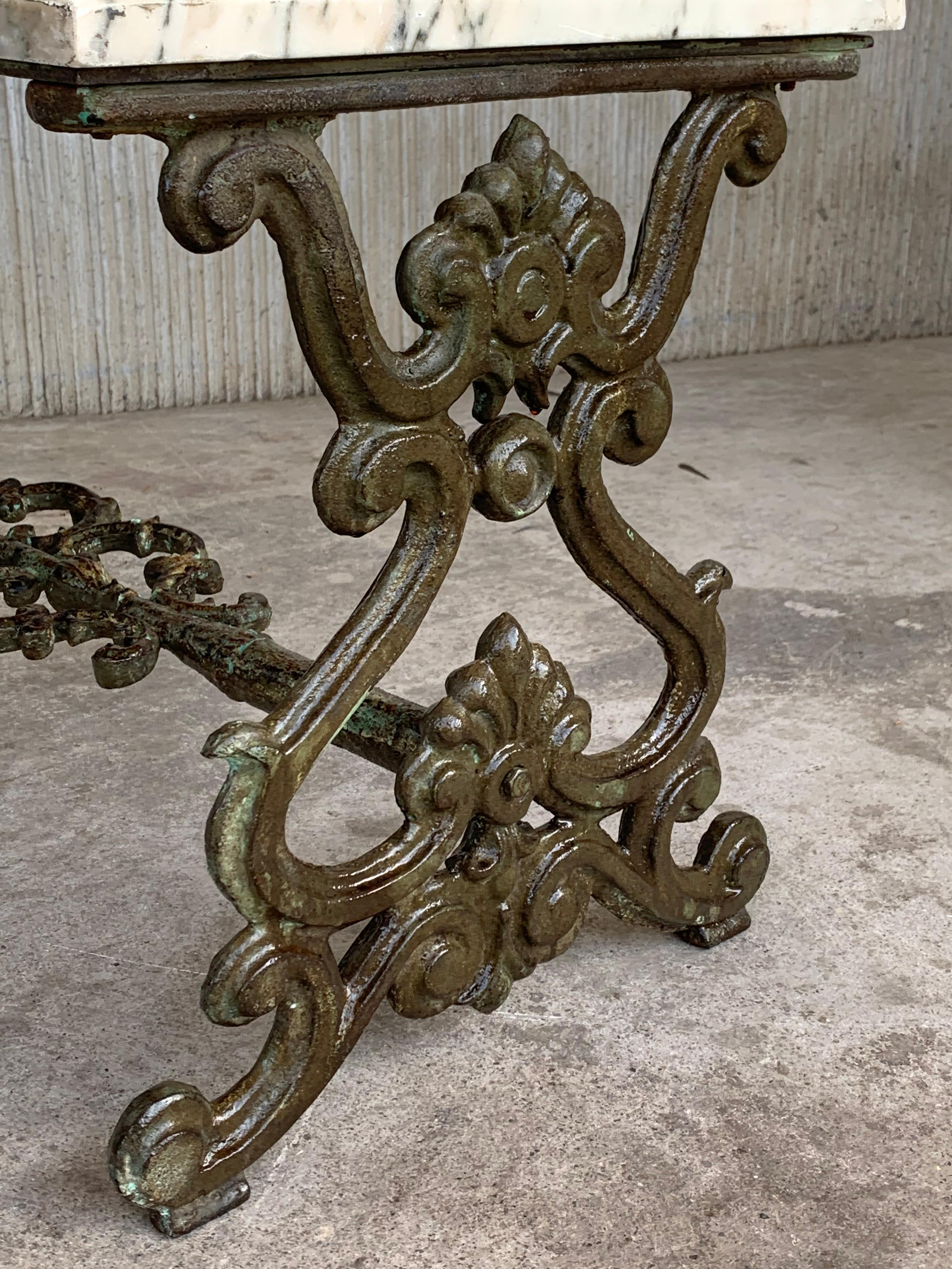 French Solid Cast Iron French Scrolling 