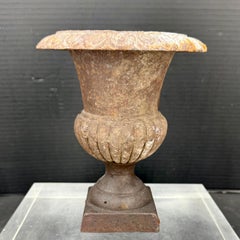 French Solid Cast Iron Garden Urn Planter