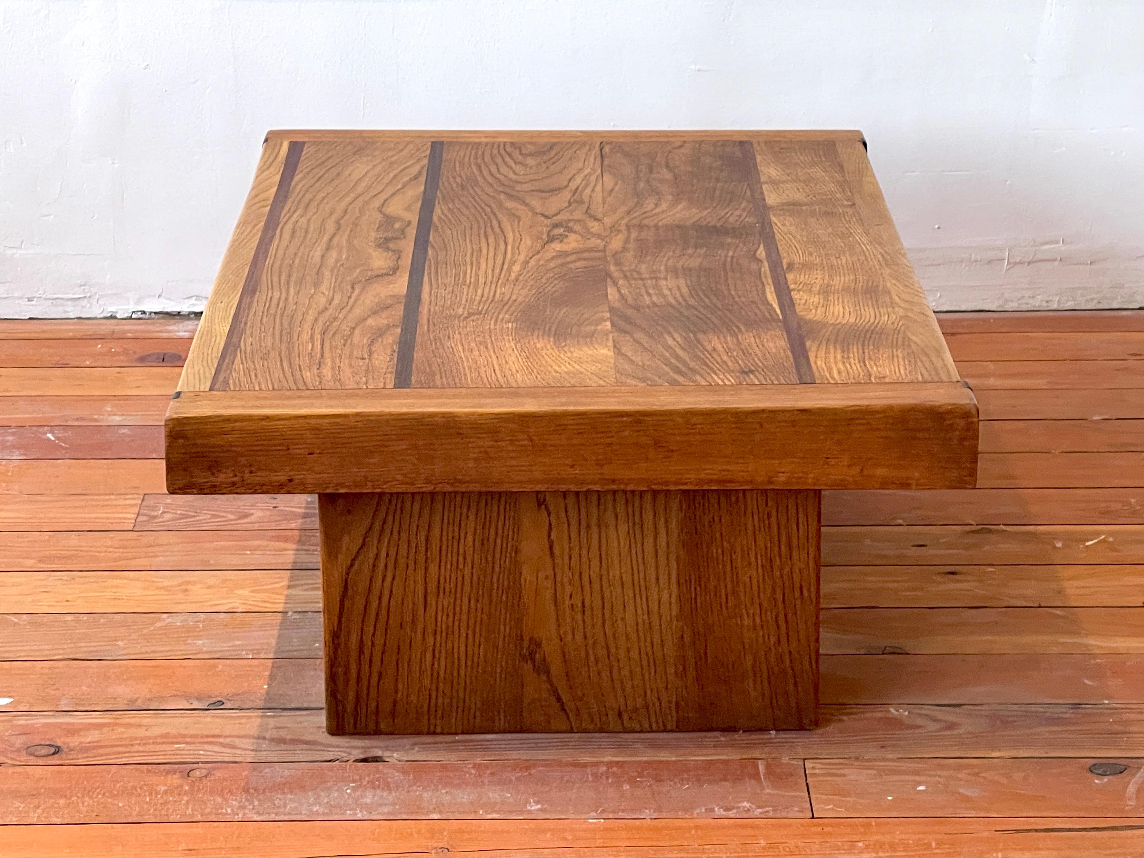 French Solid Oak Coffee Table,  1950's 3