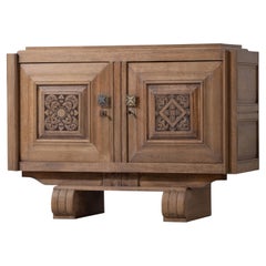 Credenza francesa de roble macizo, años 40