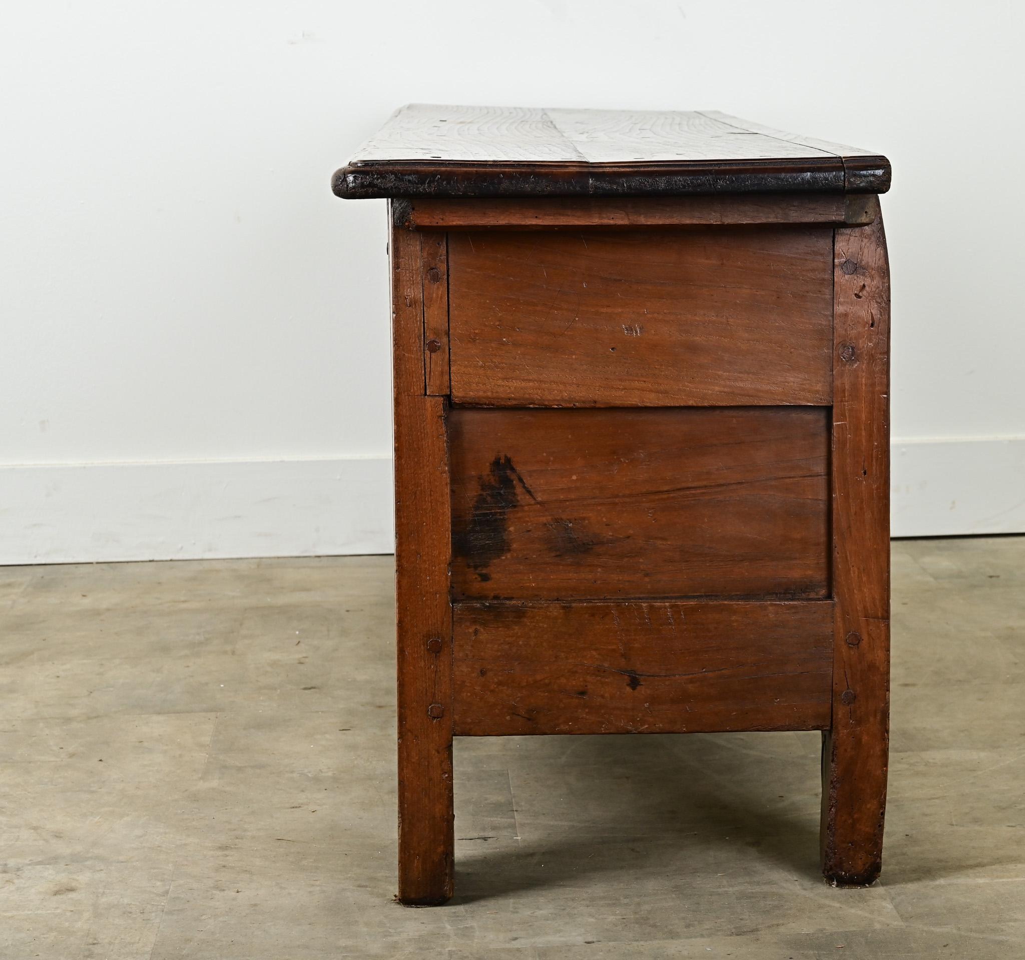 French Solid Oak & Inlay Coffer 3