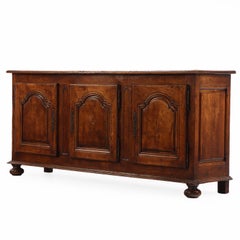 French Solid Oak Sideboard, C. 1940.