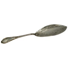 French Solid Silver Tart Server, circa 1880