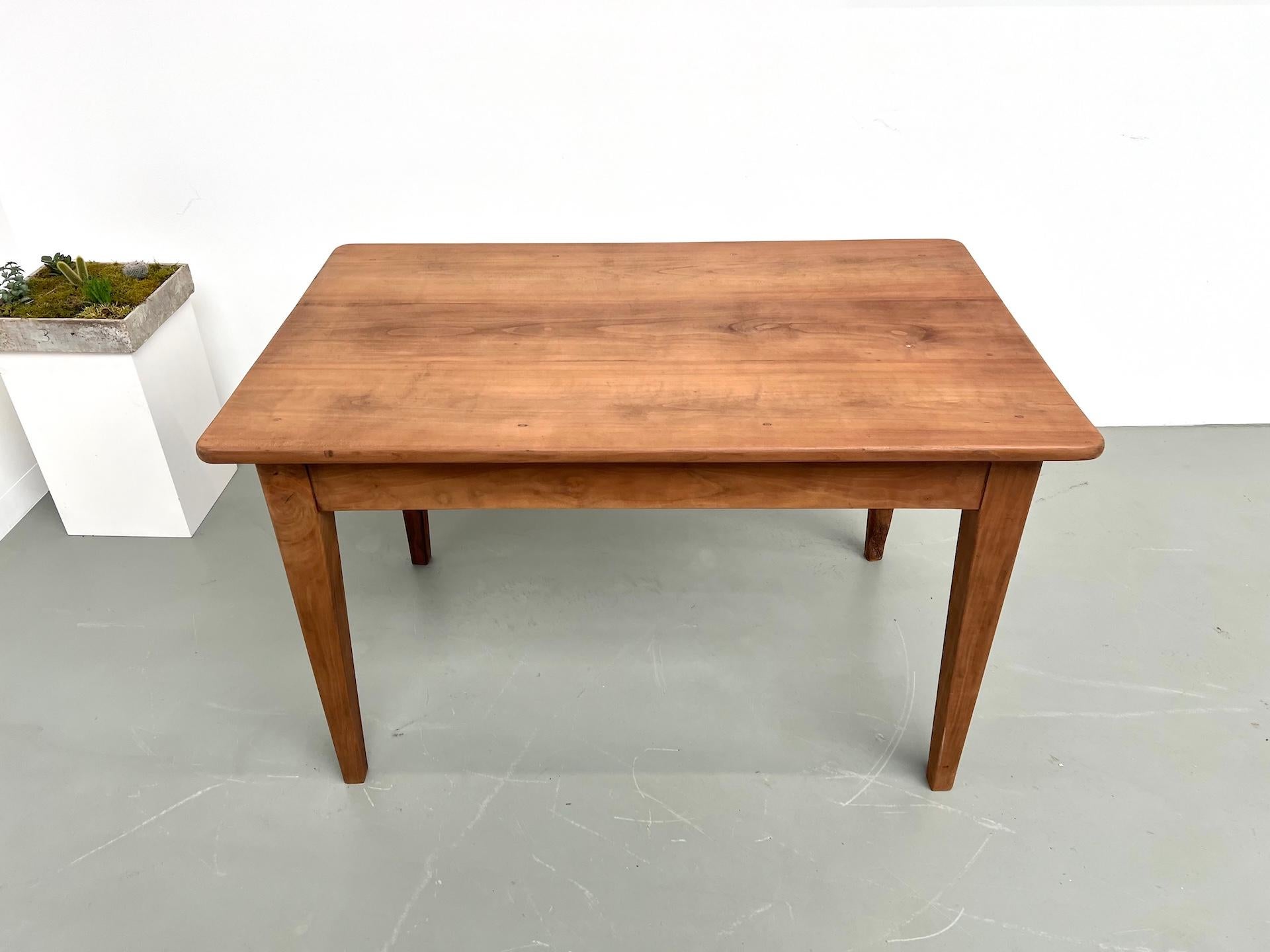 Mid-20th Century French solid walnut desk, 1950 For Sale