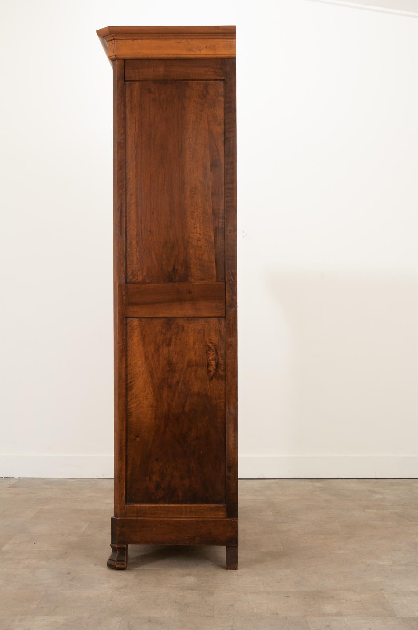 Wood French Solid Walnut Louis Philippe Armoire