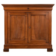Antique French Solid Walnut Louis Philippe Buffet