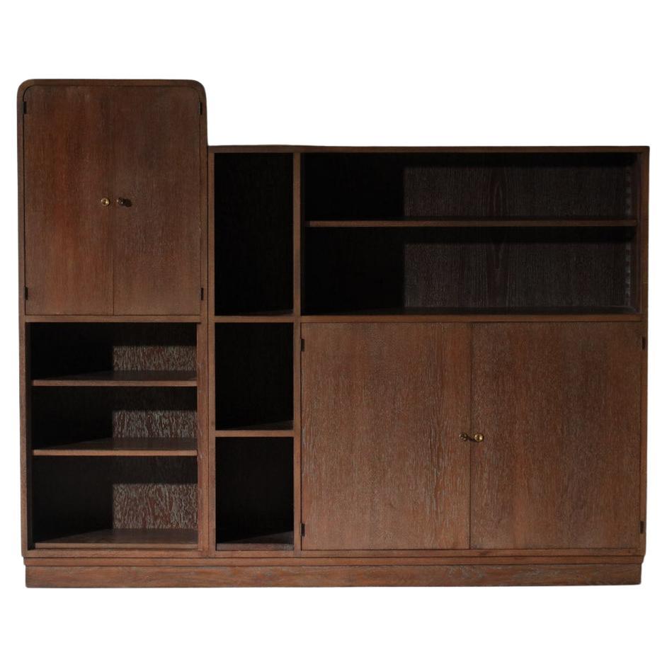 Französisches Massivholz-Sideboard aus den 50er Jahren