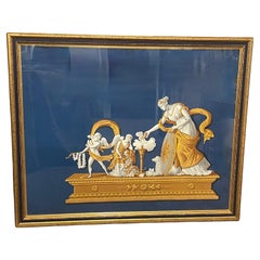 French Sopraporte Painting from a South of France Castle, 19th century