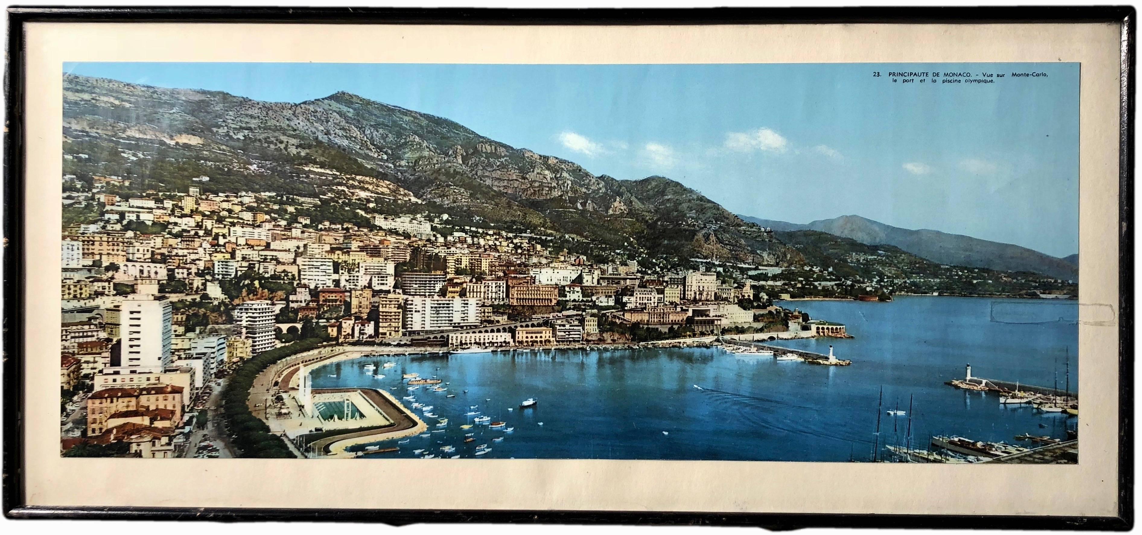 French Souvenir Colorized Photos of Nice and Monaco In Good Condition For Sale In Petaluma, CA