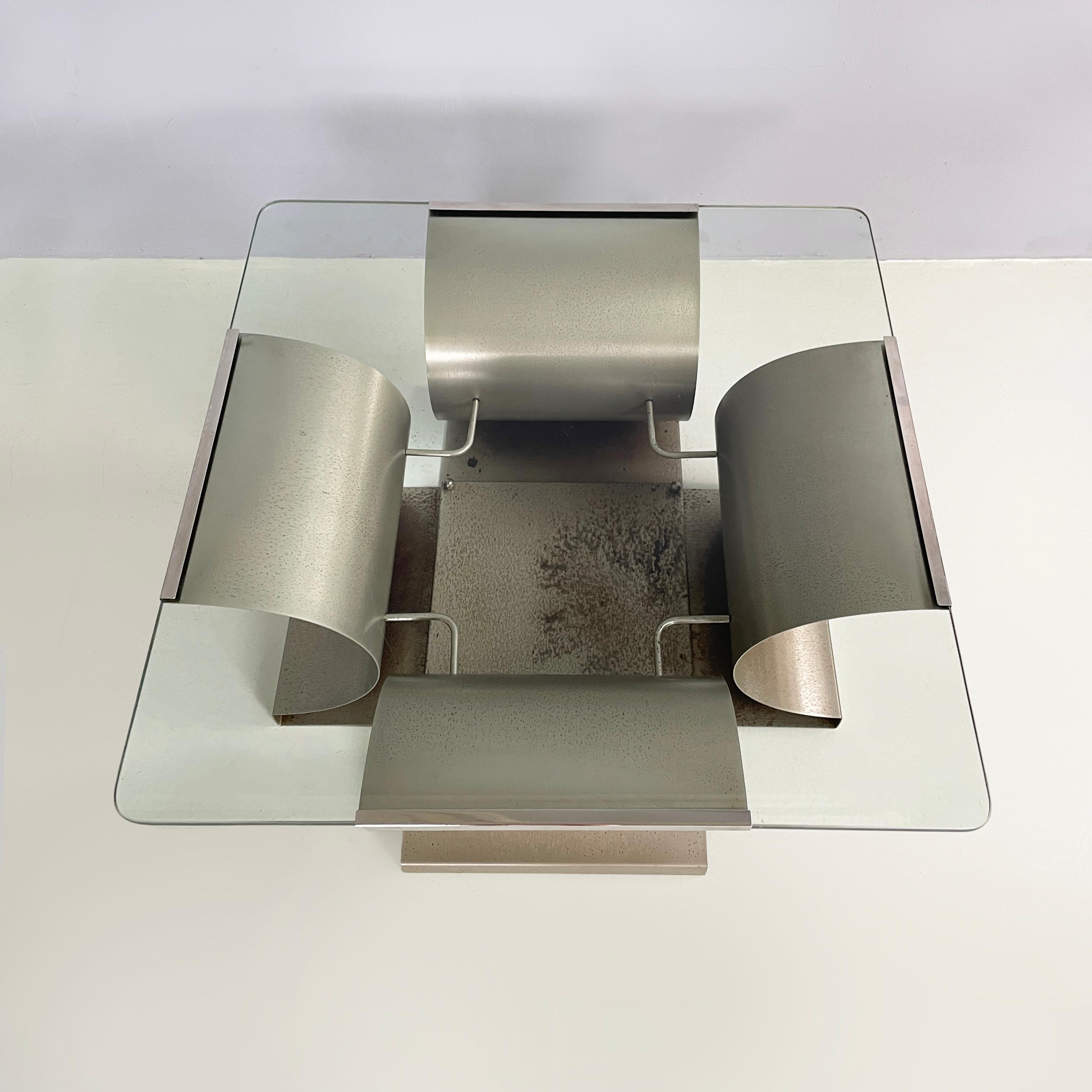 French space age Coffee table by Francois Monnet for  Kappa, 1970s In Fair Condition For Sale In MIlano, IT