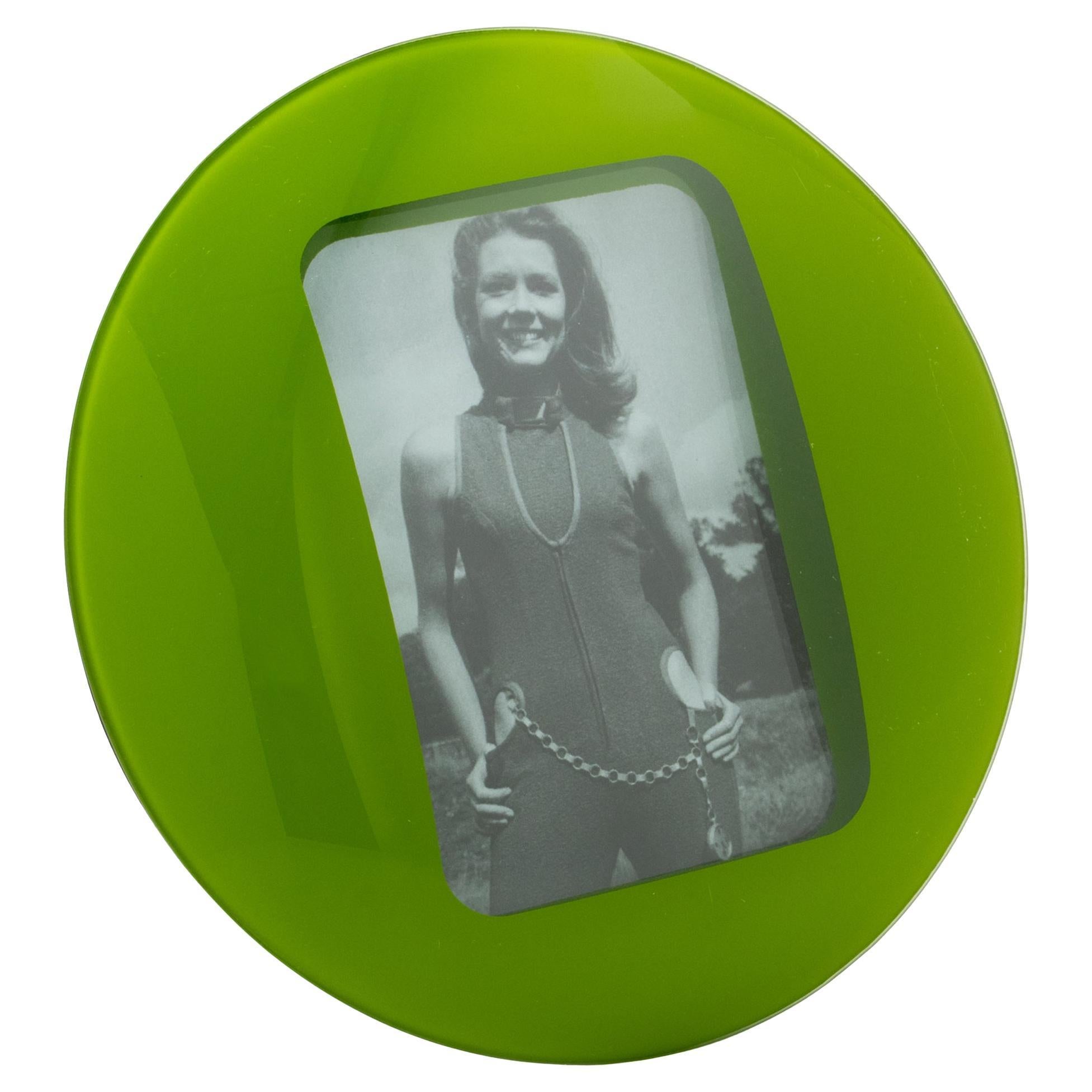 Cornice francese in vetro verde Greene 
Greene, 1970 circa in vendita