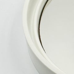 Miroir mural A Space AGE par Gilac White Plastic 1970