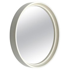 Miroir mural A Space AGE par Gilac White Plastic 1970